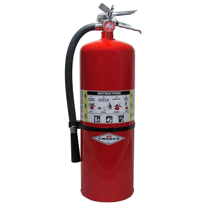 AMEREX 20 LB ABC Fire Ext, 10A:120B:C w/Hose - P/N: 423 (A61423)