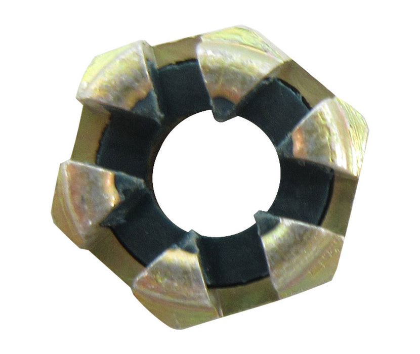 MS17825-4 Self-Locking Slotted Castellated Nut, Right Hand, Nylon, Hexagonal Nut