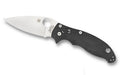 SPYDERCO MANIX 2 BLACK G10 PLAINEDGE