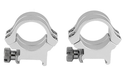 WEAVER QUAD LOCK RINGS 1" HI SLVR