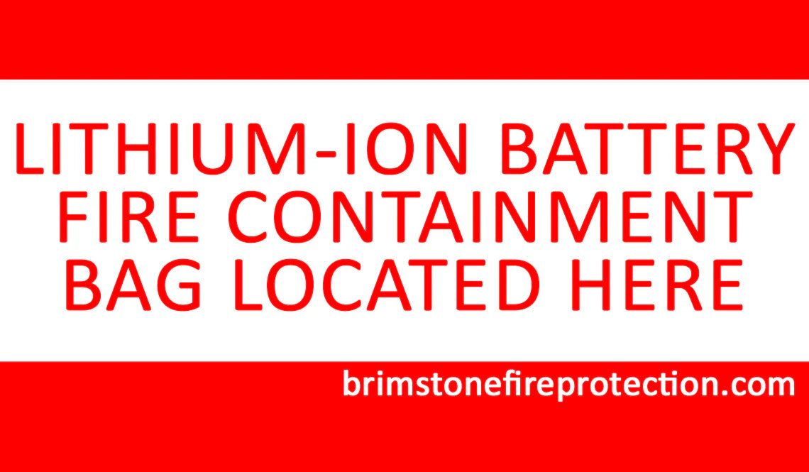 Brimstone Heavy Duty Lithium-Ion Battery Fire Containment Blanket- 10' x 10'