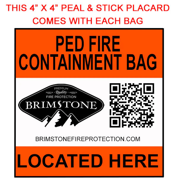 Brimstone Heavy Duty Battery Fire Containment Bag - Large (Laptop) - Preventer™ HD Edition- 100 Wh /20,000 mAh Tested