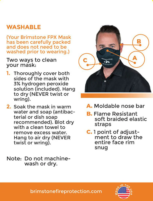 Brimstone Flame-Ready FPX Mask - Flame & Smoke Protection