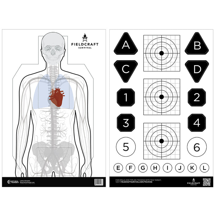 Action Target Fieldcraft Survival Double Sided Training Target