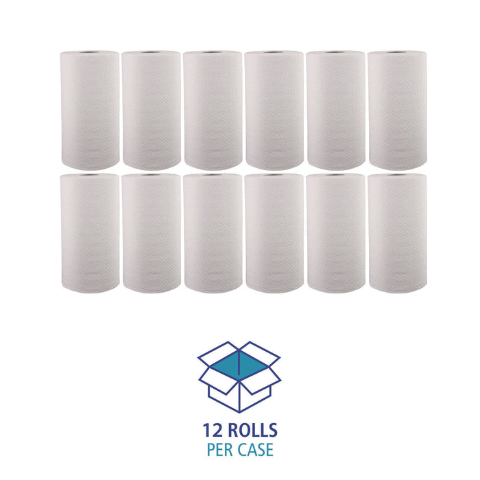 Boardwalk 6273 Perforated Paper Towel Roll, 2-Ply, White, 11 x 8 1/2, 250/Roll, 12 Rolls/Carton