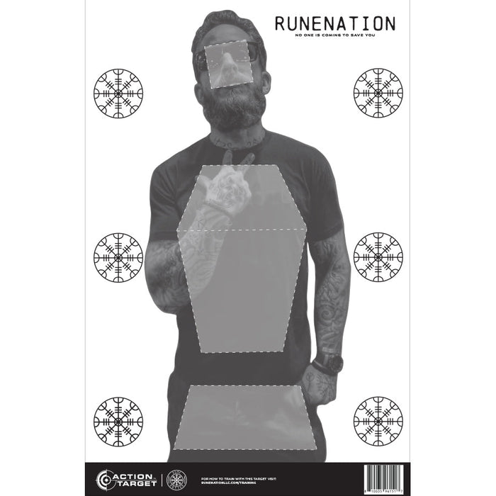 Action Target Rune Nation Paper Target, 23"x35"